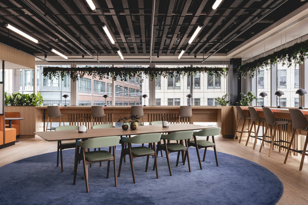 Subtle Gradients for a Calm and Contemporary Coworking Space.