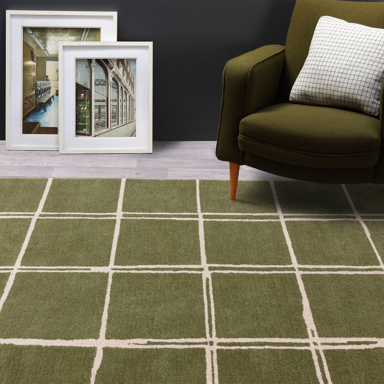Aspen Grid Olive