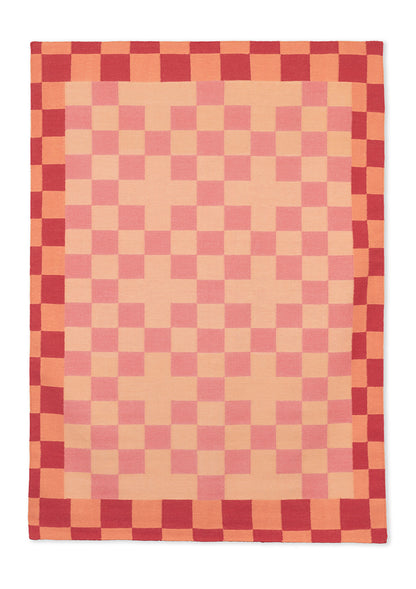 Din Din Choose Love Mono Orange 160cm 230cm Flatweave Rug Low Res1 website resizing 0013
