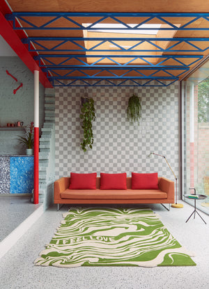 I Feel Love in Green (Tufted)