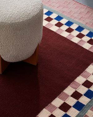 Trellis in Burgundy and Lilac