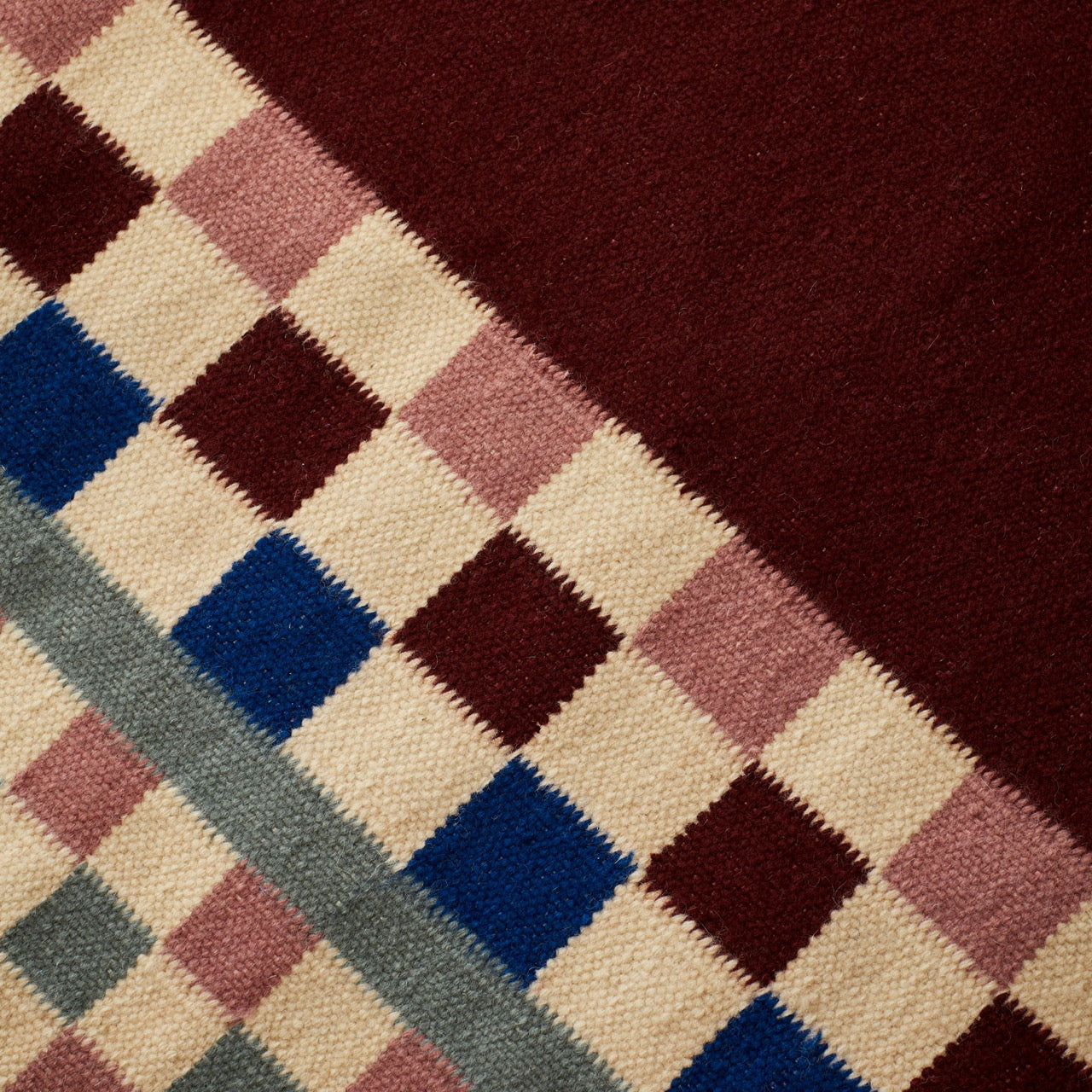 Trellis in Burgundy and Lilac