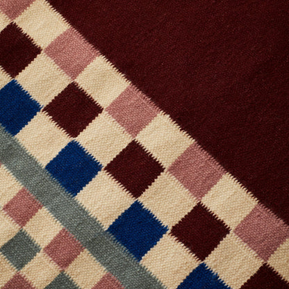 Trellis in Burgundy and Lilac