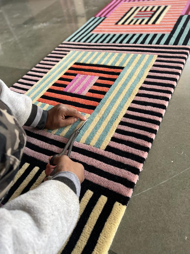 Tango Tufted Rug Production Handmade Process