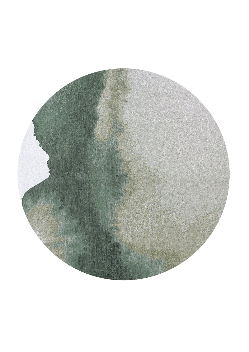 Meditation Lagoon - Palm Green Circular 9331