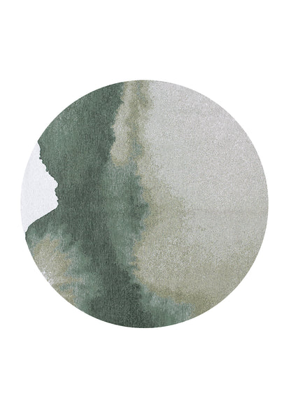 Meditation Lagoon - Palm Green Circular 9331