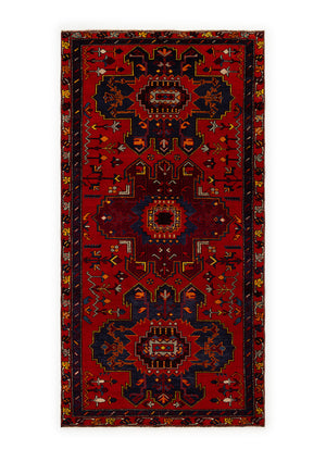 56277 Vintage Red Geo Floral