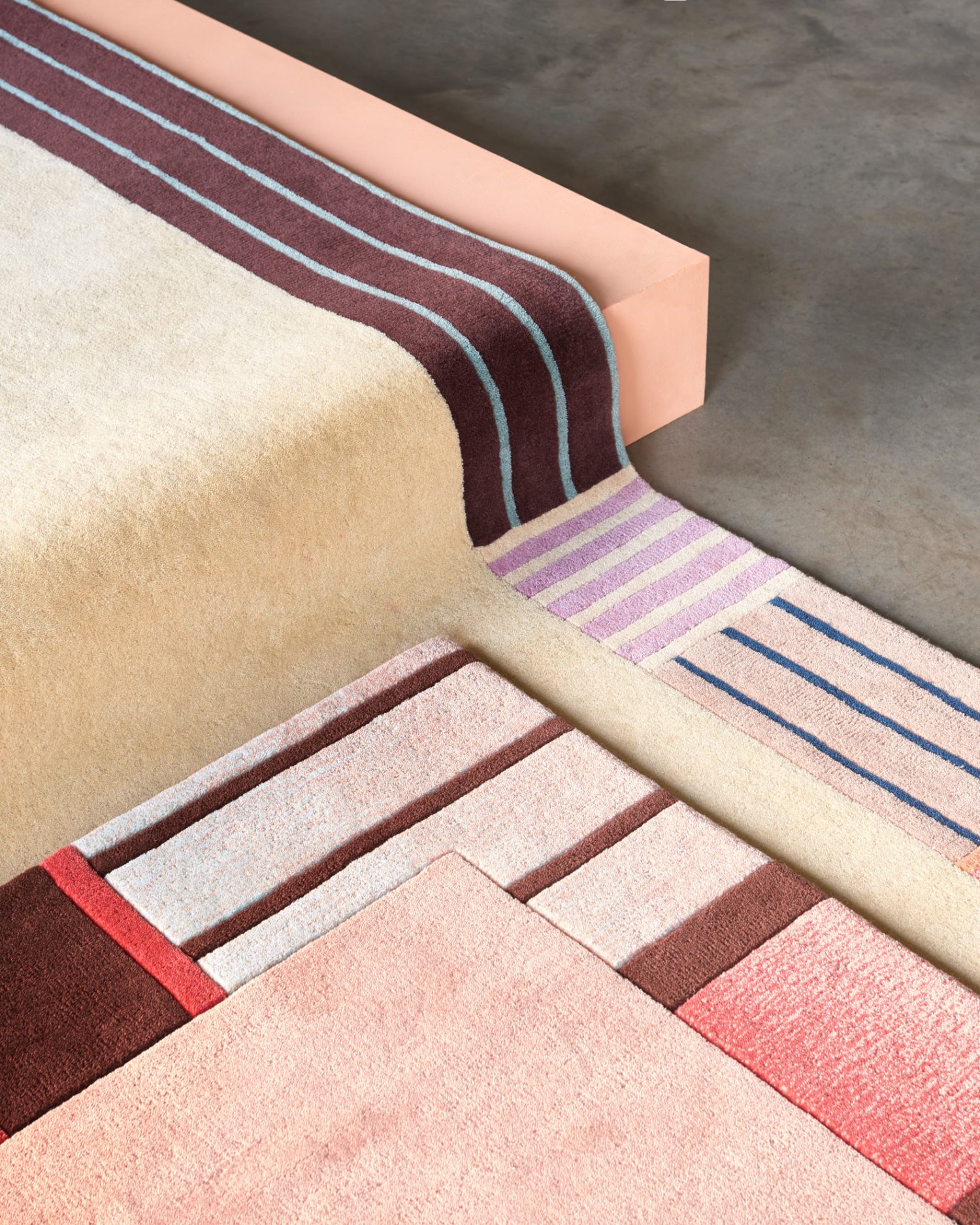 CURB, tufted rugs by Gill Thorpe