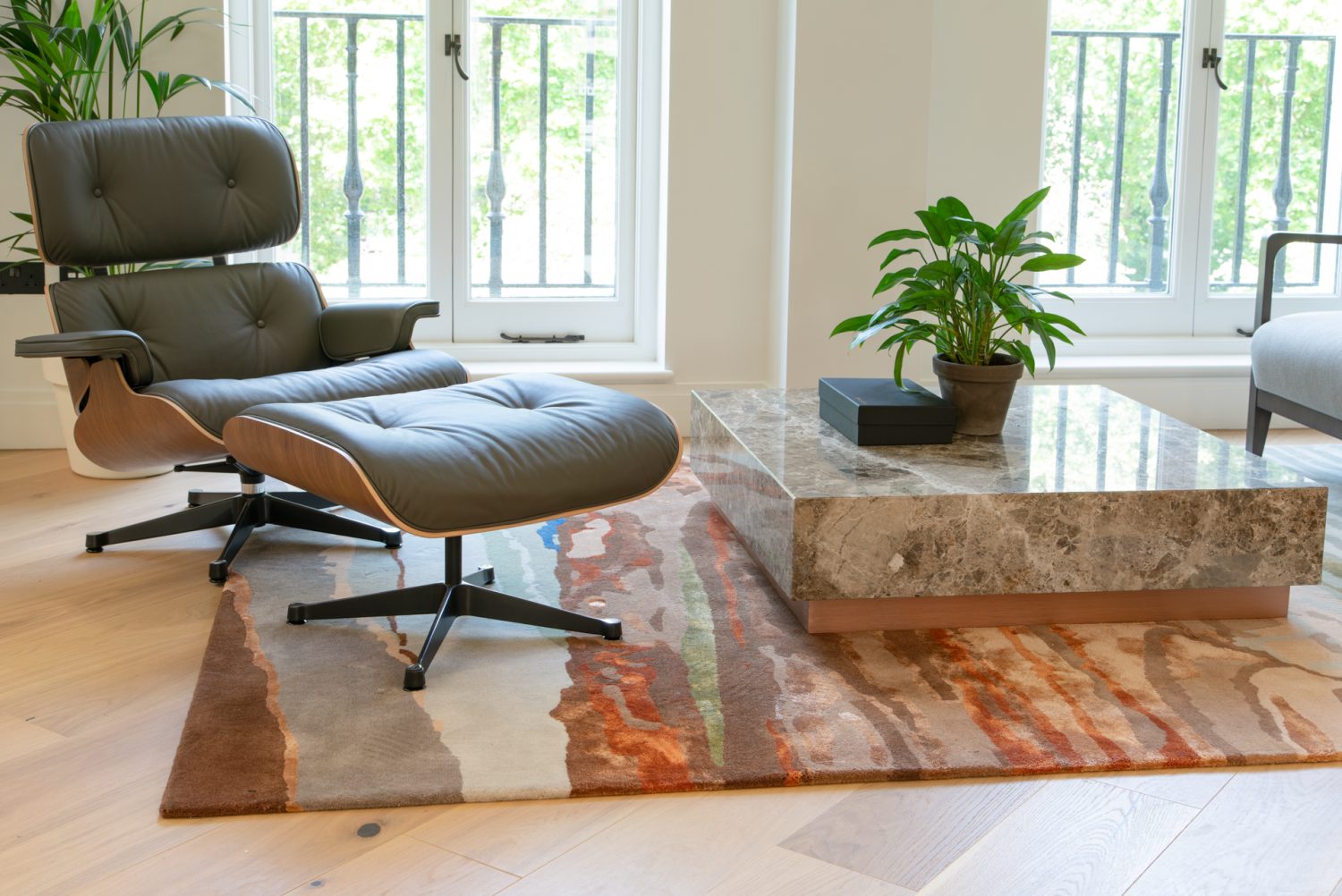 Rug placed in its new home in Teck's new London'-based office