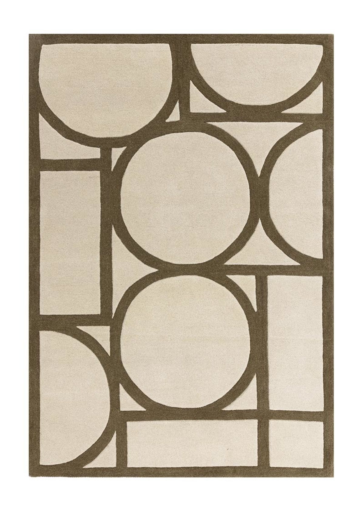 From the living room to the bedroom, this kahki rug compliments any space.