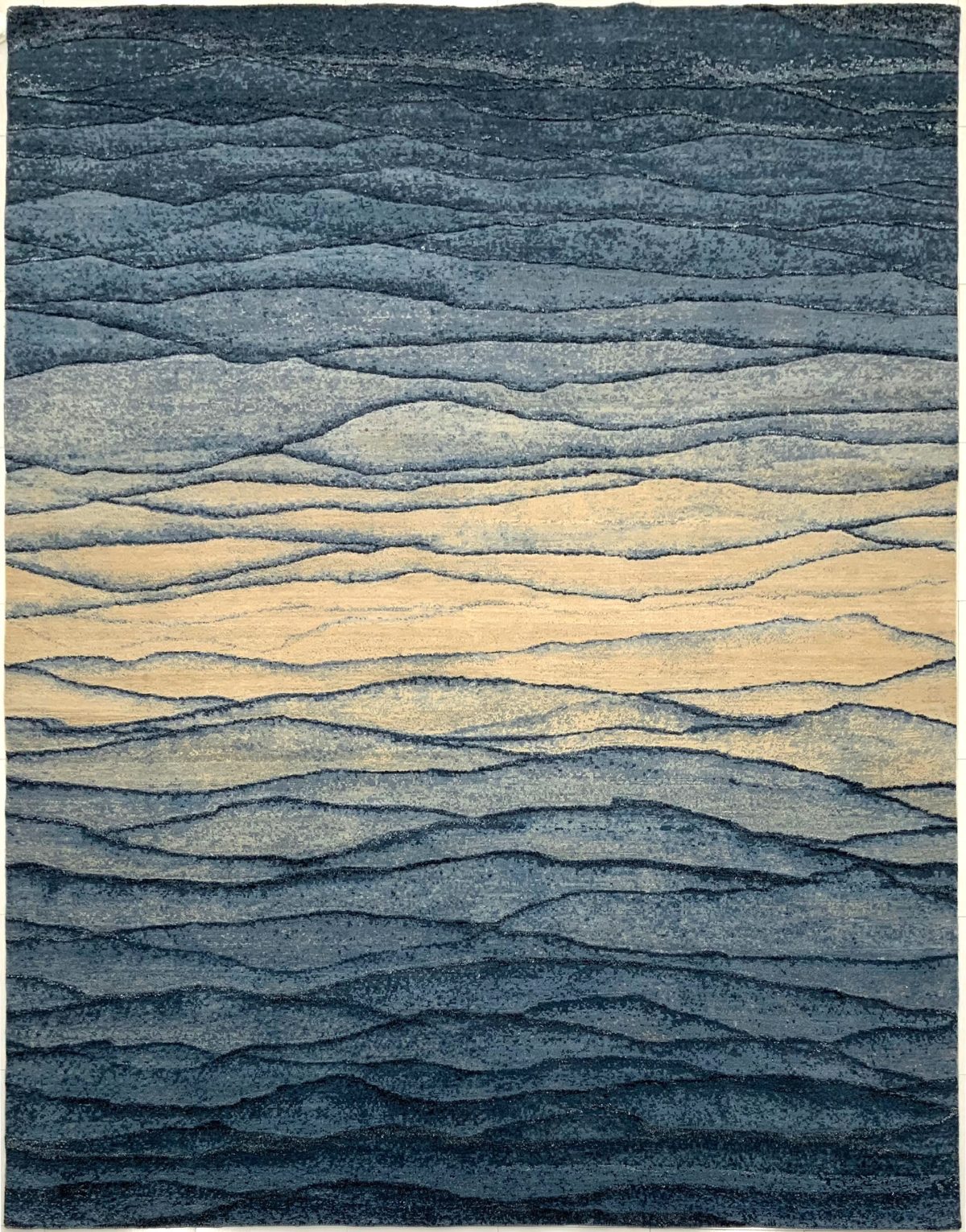 Surf is a contemporary Persian rug that is made up of 90% wool and 10% silk