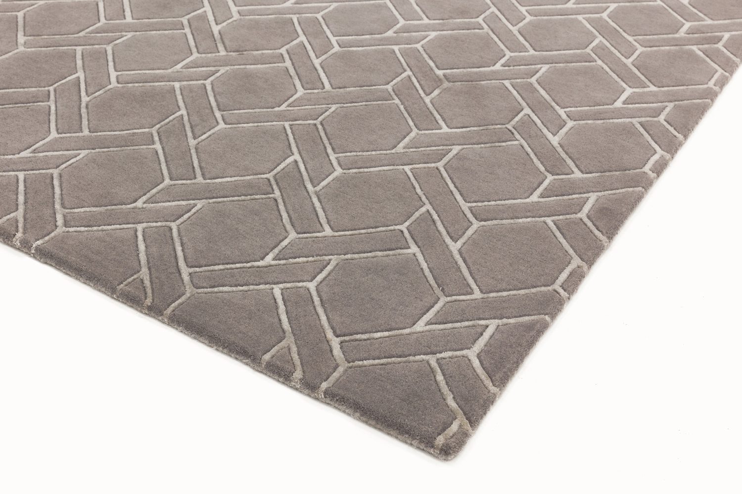Premium quality tufted rugs in precise hand carved geometric designs