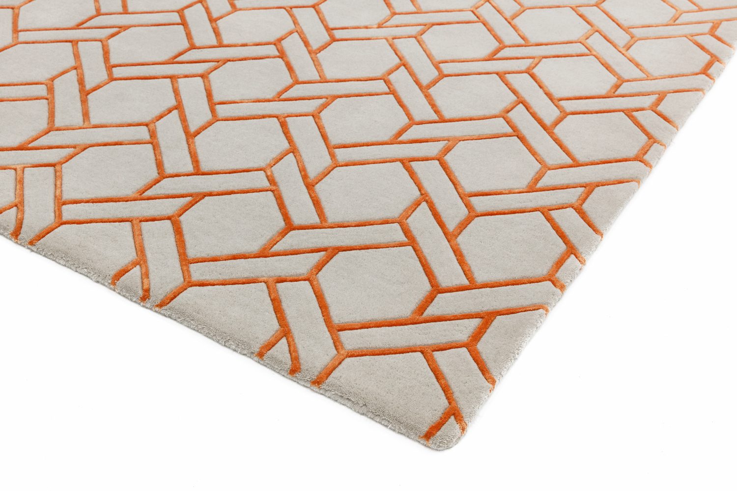 Premium quality tufted rugs in precise hand carved geometric designs