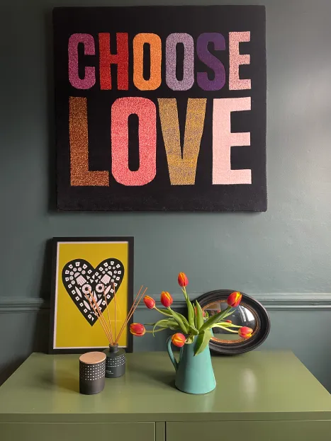 Choose Love Rug Art